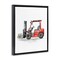 Stupell Industries Working Trucks Red Forklift Floating Frame By Christine Simpson Art